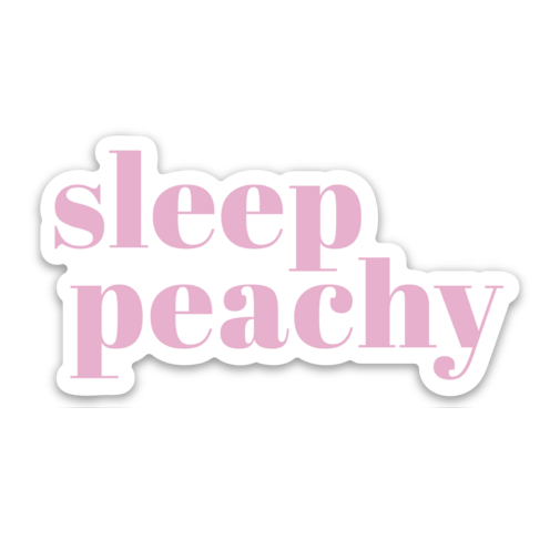 Sleep Peachy Logo Sticker